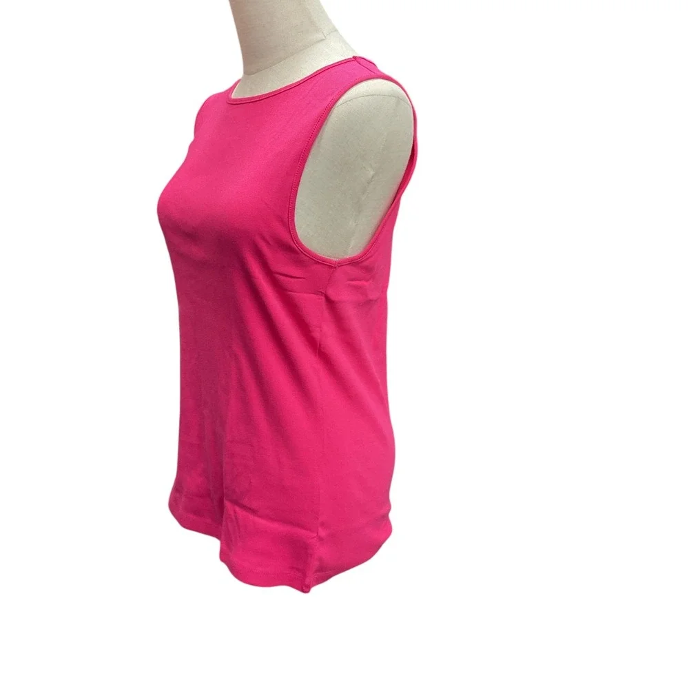J. Crew Shell Tank Top Size L Sweet Fuchsia Sleeveless‎ Pullover Casual NWT